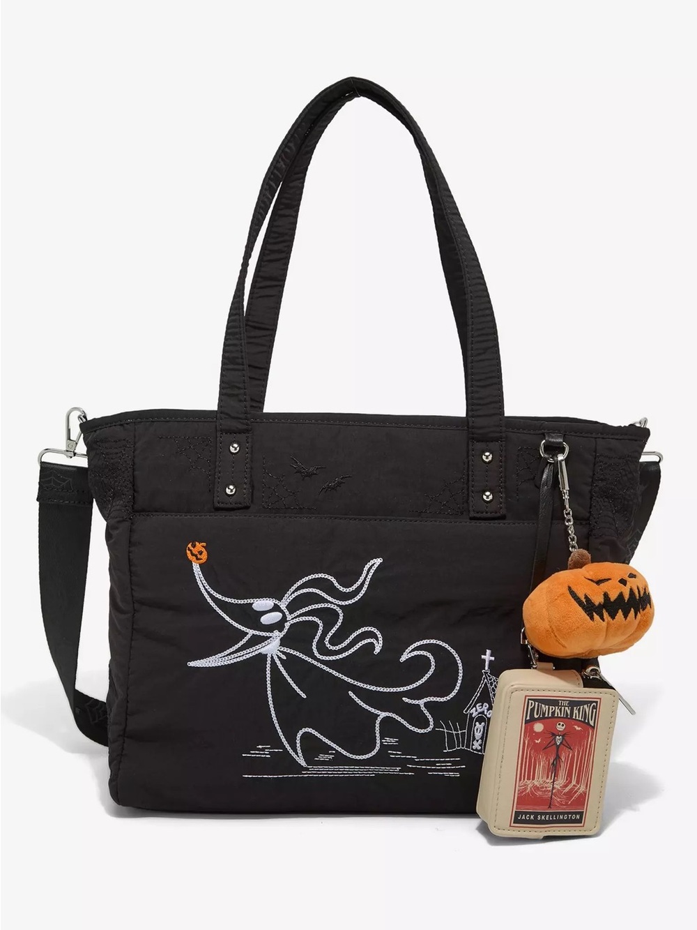 The Nightmare Before Christmas Zero Tote Bag with charm and Coin Purse